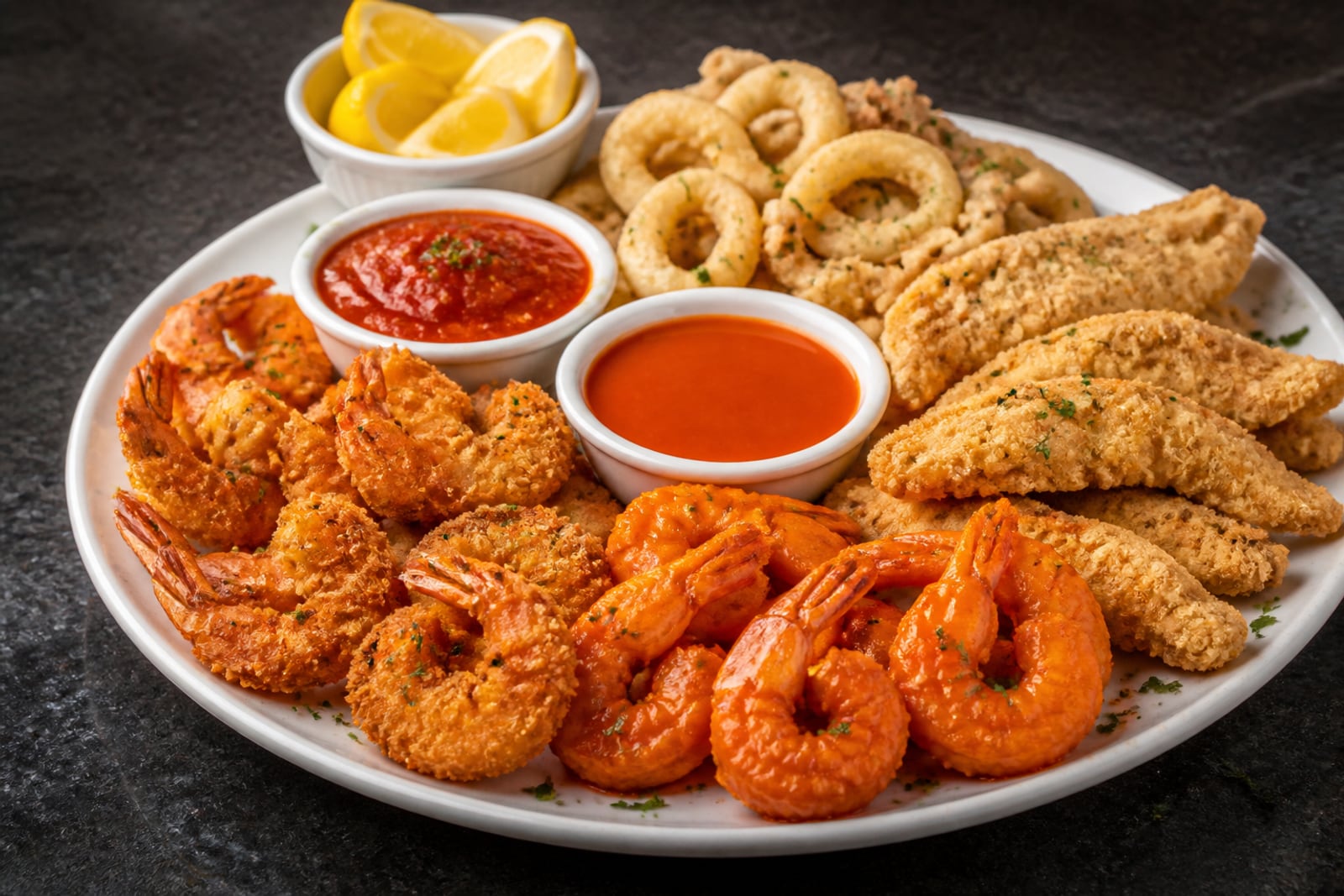 Fried Shrimp W/ Sauce (5)
