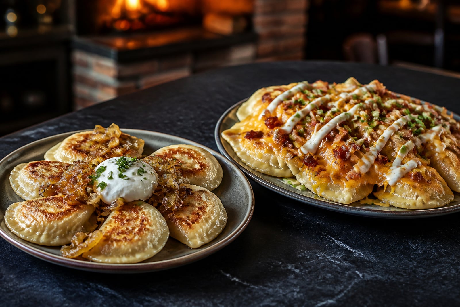 Loaded Pierogi Nacho
